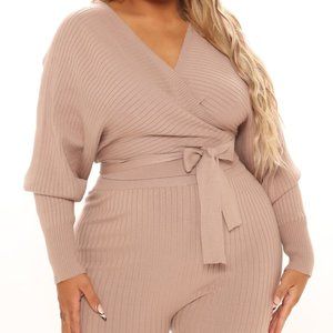 Sweater Legging Set - Taupe